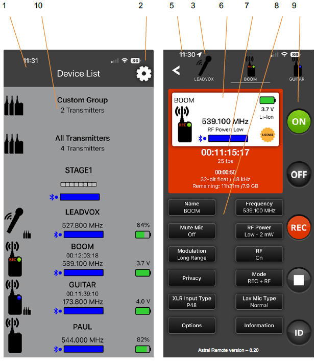 Astral Remote Interface Overview Phone View .png
