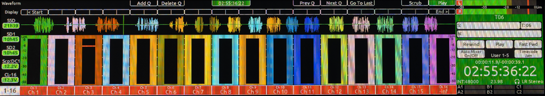 Playing back waveforms