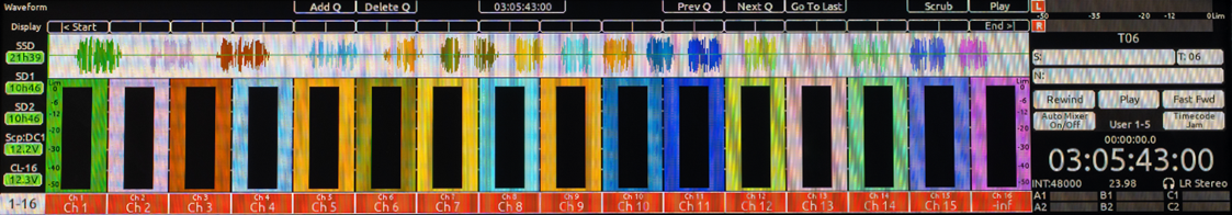 Waveform background white